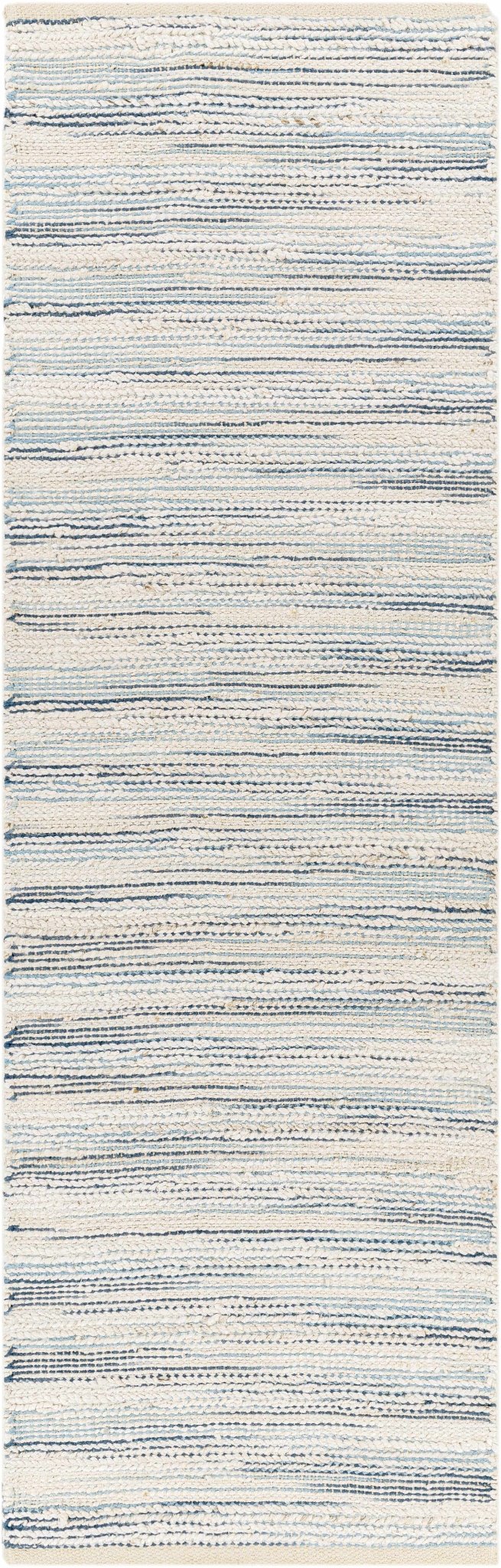 Castillejos Modern Abstract Ivory And Blue Hand Woven Area Rug - The Rug Decor