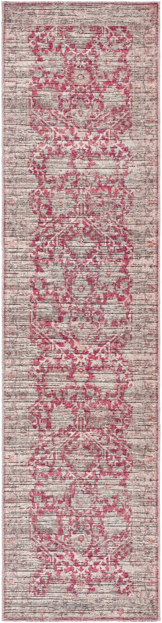 Cathy Traditional Transitional Red And Beige Area Rug - The Rug Decor