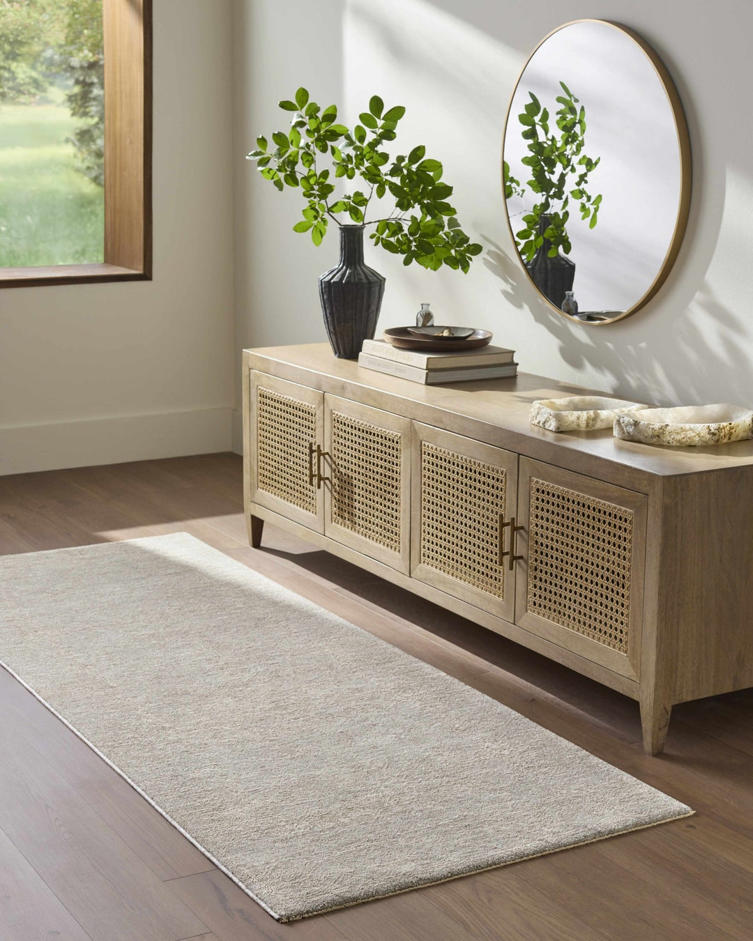 Catrin Traditional Gray Machine Woven Rug - The Rug Decor