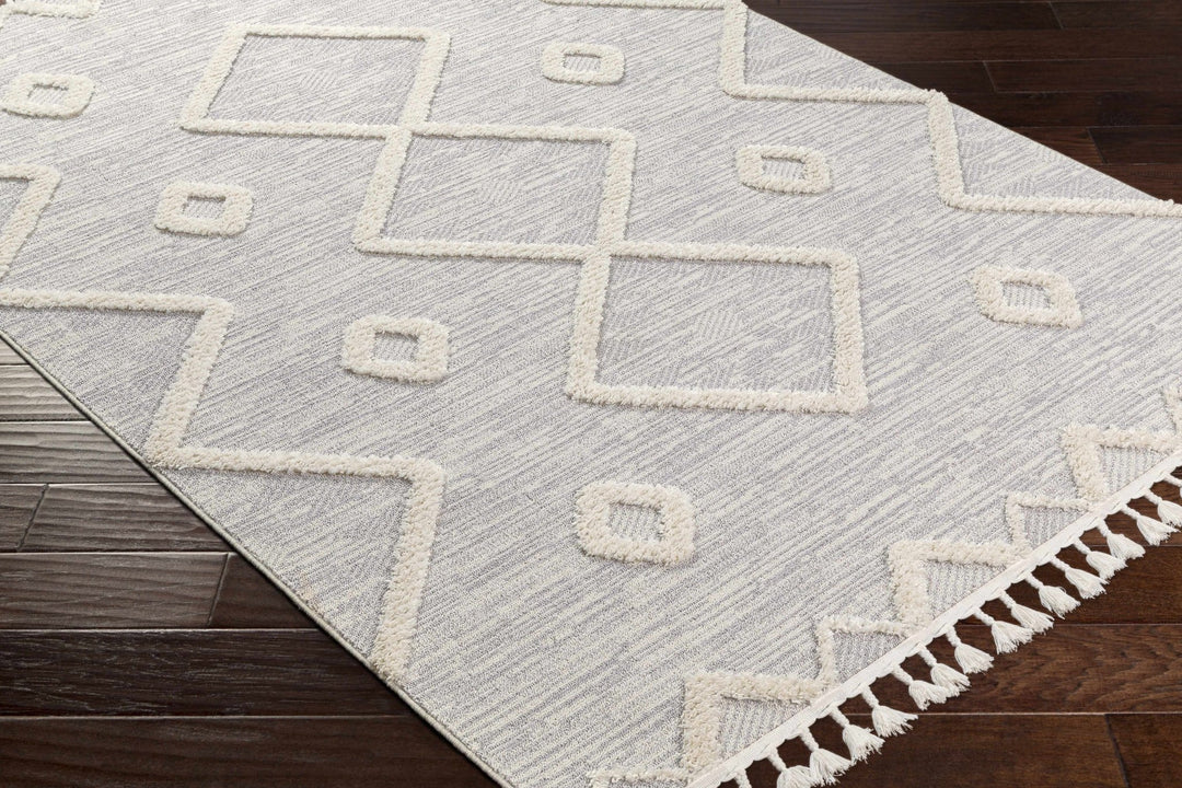 Cauldwell Modern Southwestern Gray And Ivory Rug - The Rug Decor