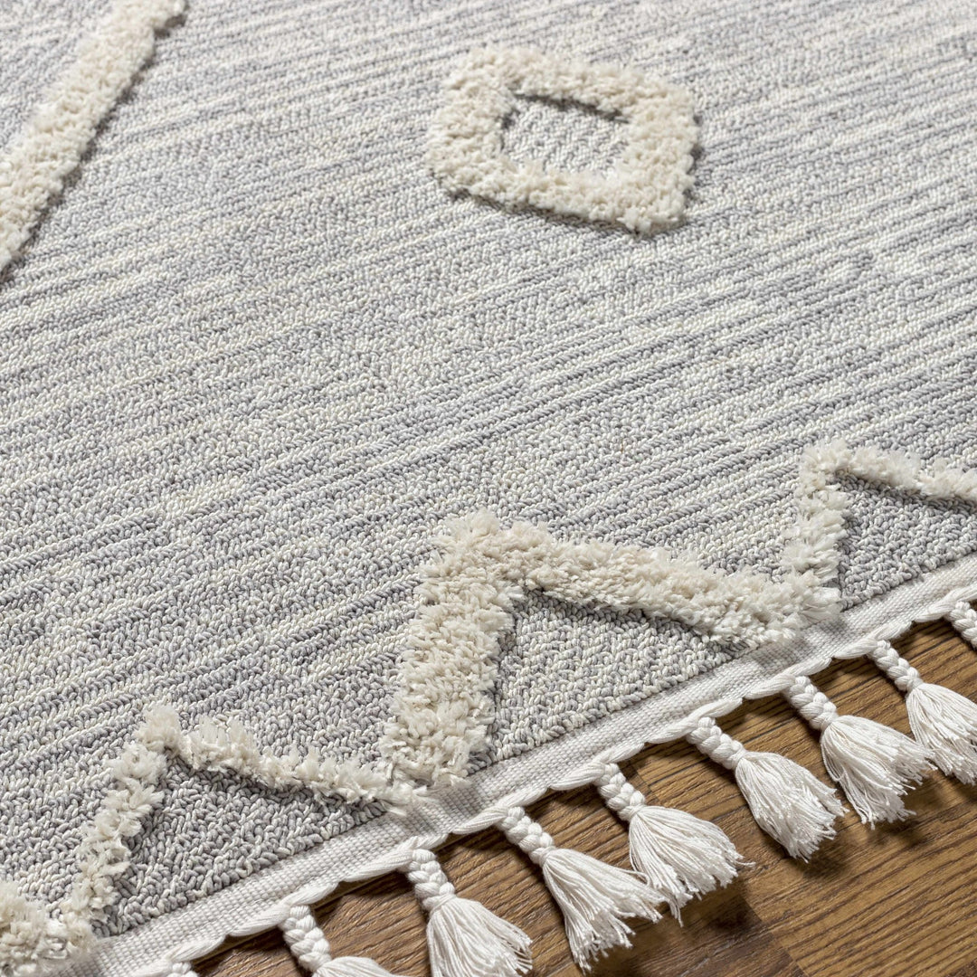 Cauldwell Modern Southwestern Gray And Ivory Rug - The Rug Decor