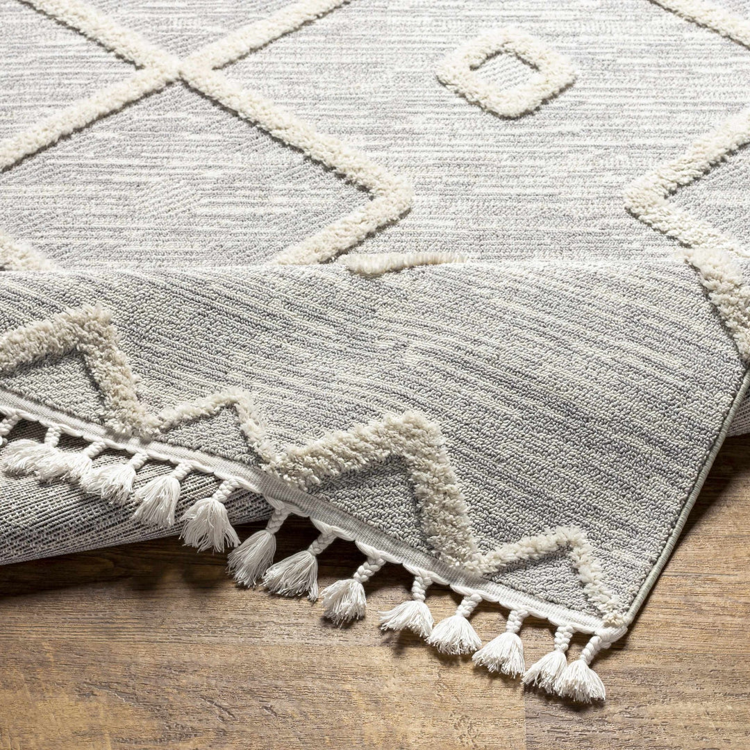 Cauldwell Modern Southwestern Gray And Ivory Rug - The Rug Decor