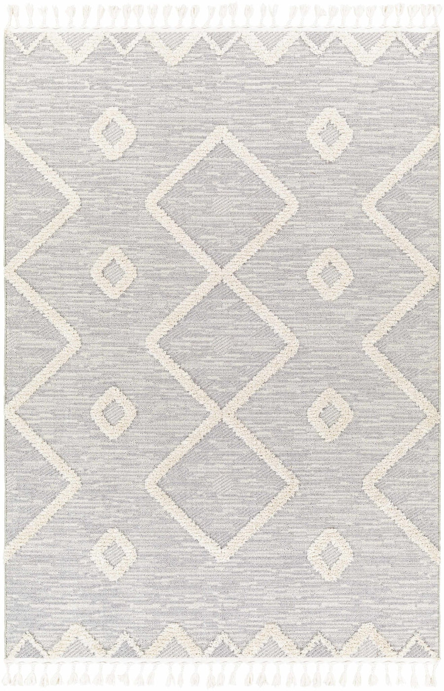 Cauldwell Modern Southwestern Gray And Ivory Rug - The Rug Decor