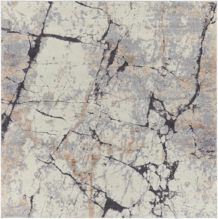 Cavetown Gray And Brown Modern Abstract Design Area Rug - The Rug Decor