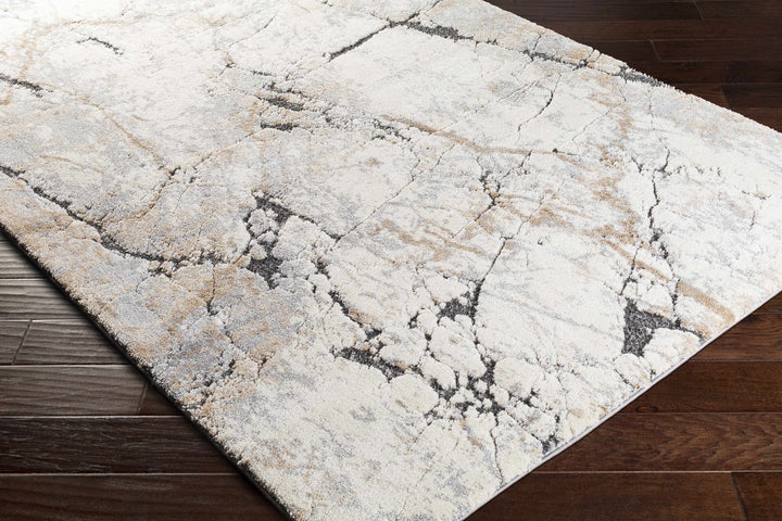 Cavetown Gray And Brown Modern Abstract Design Area Rug - The Rug Decor