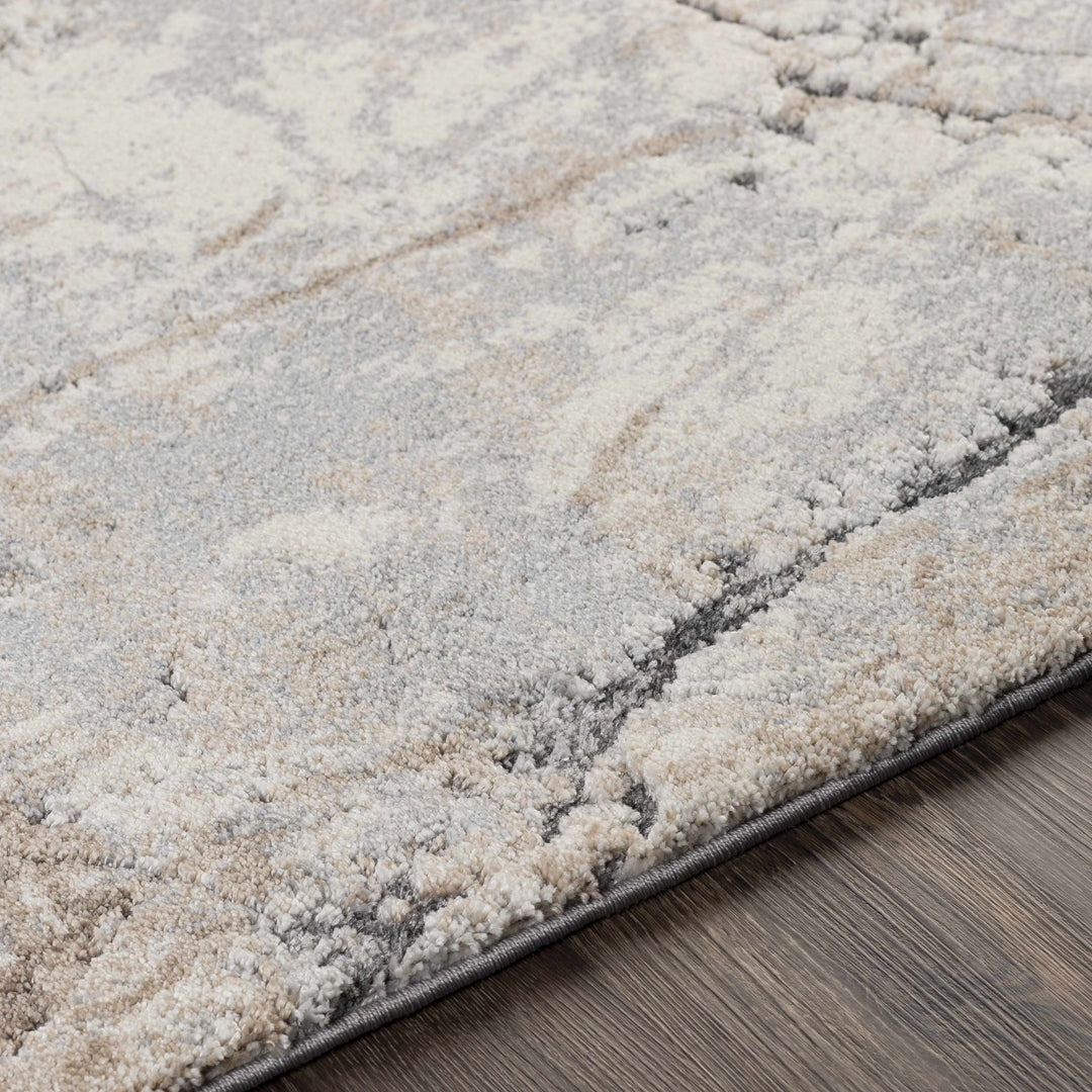 Cavetown Gray And Brown Modern Abstract Design Area Rug - The Rug Decor