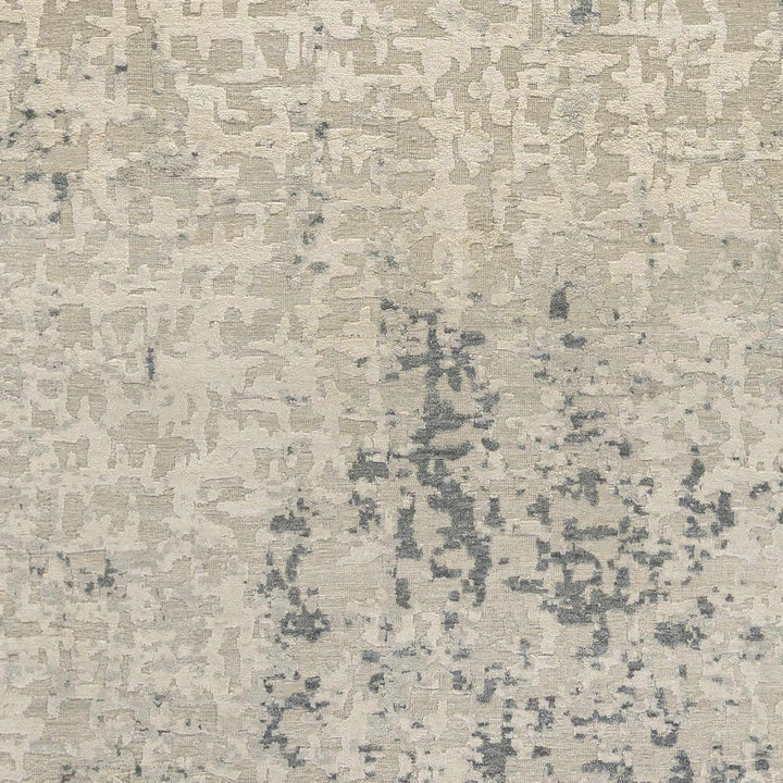Cayuga Modern Abstract Design Beige Hand Knotted Area Rug
