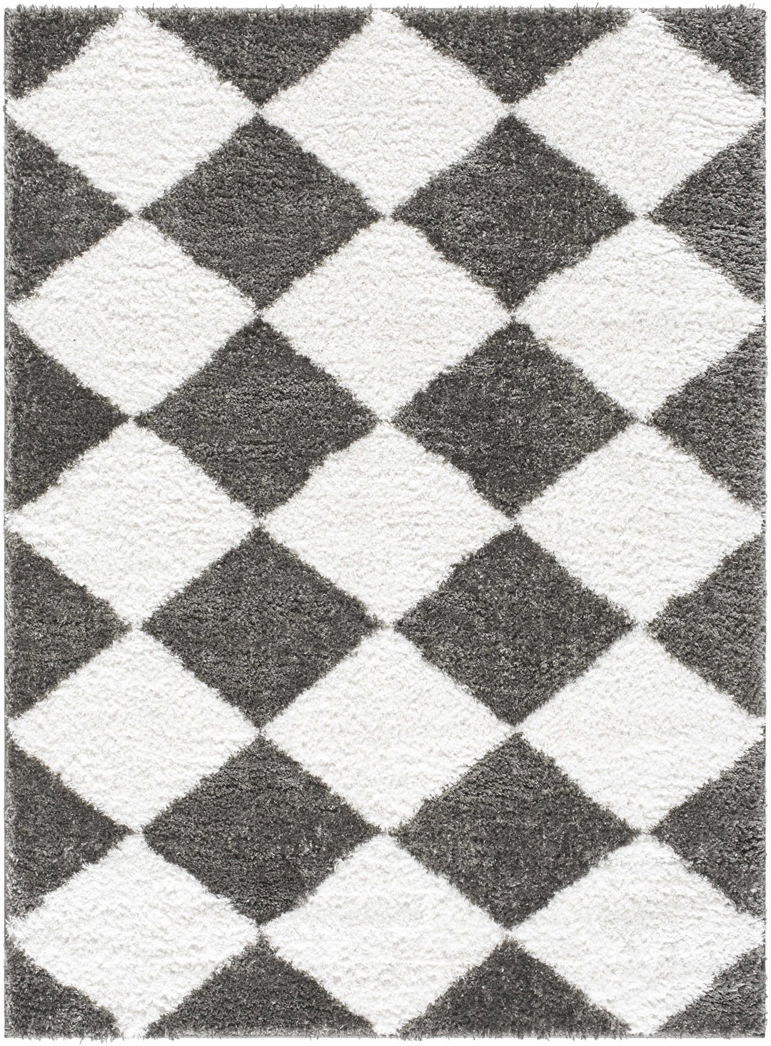 Celine Modern Geometric Design Gray And White Area Rug - The Rug Decor