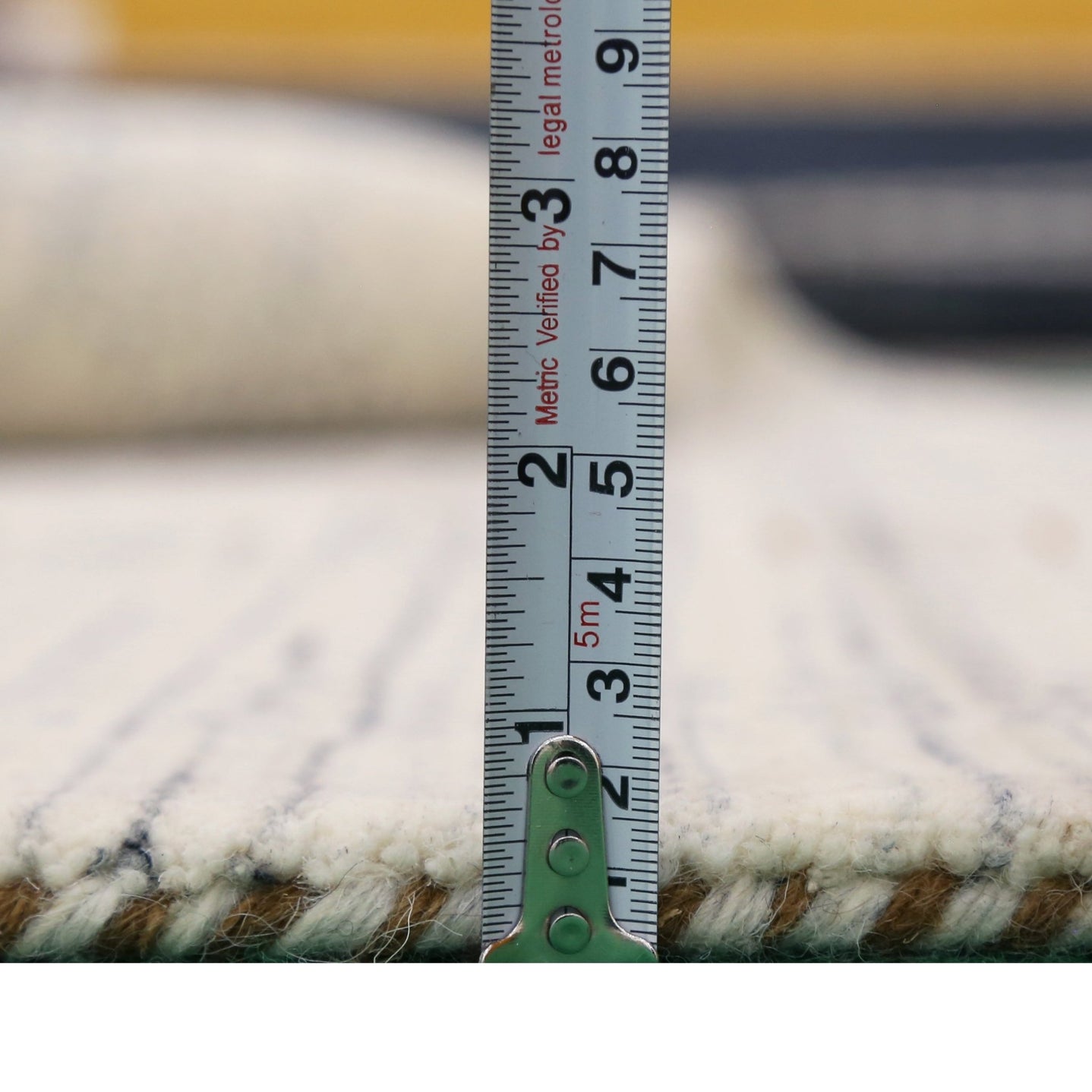 Center Pattern Natural Hand Loomed Wool Area Rug - The Rug Decor