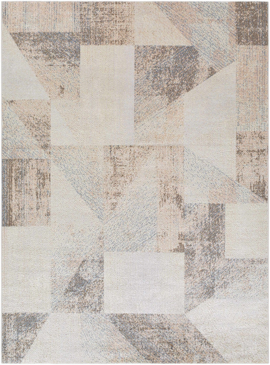 Chachi Contemporary Abstract Beige And Gray Rug - The Rug Decor