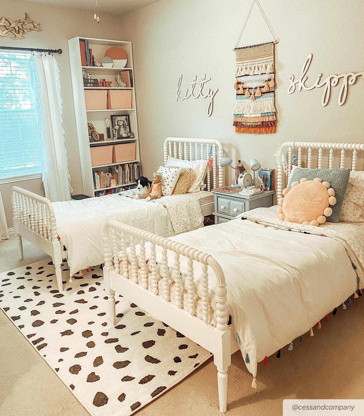 Chaia Dotted Modern Ivory and Charcoal Stripes Texture area rug - The Rug Decor