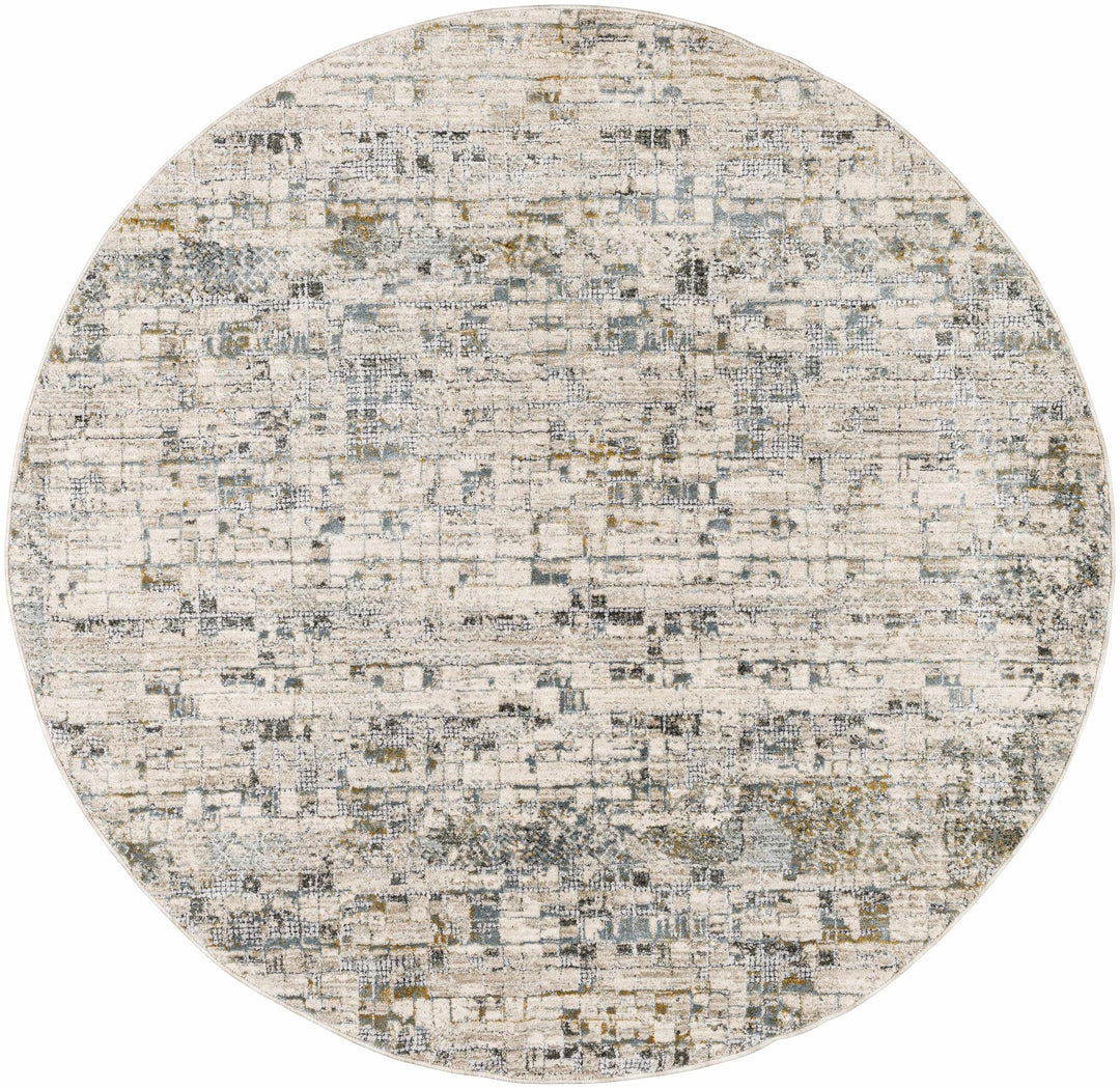 Chaka Modern Abstract Design Beige And Teal Area Rug - The Rug Decor