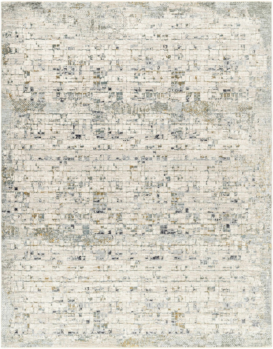 Chaka Modern Abstract Design Beige And Teal Area Rug - The Rug Decor