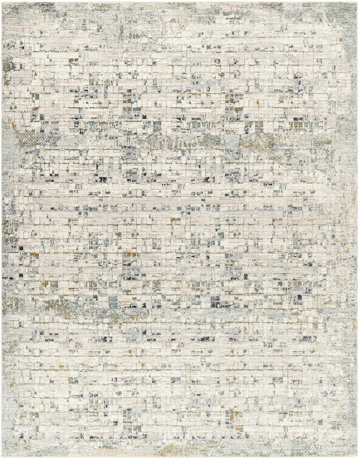 Chaka Modern Abstract Design Beige And Teal Area Rug - The Rug Decor