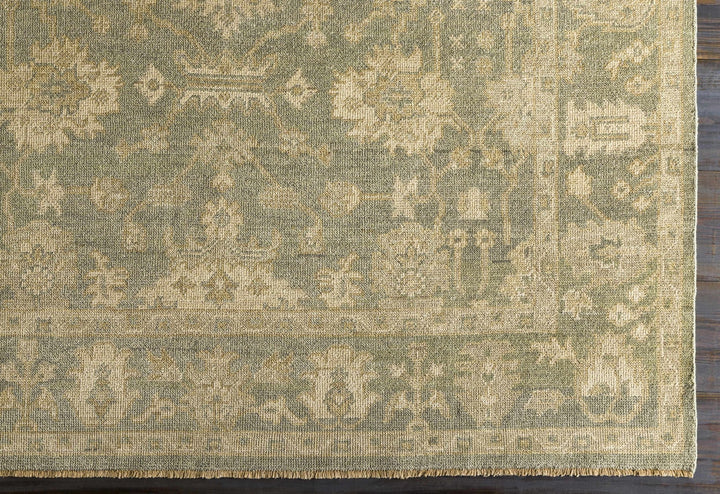 Chalgrove Traditional Floral Design Beige And Gray Hand Knotted Area Rug - The Rug Decor