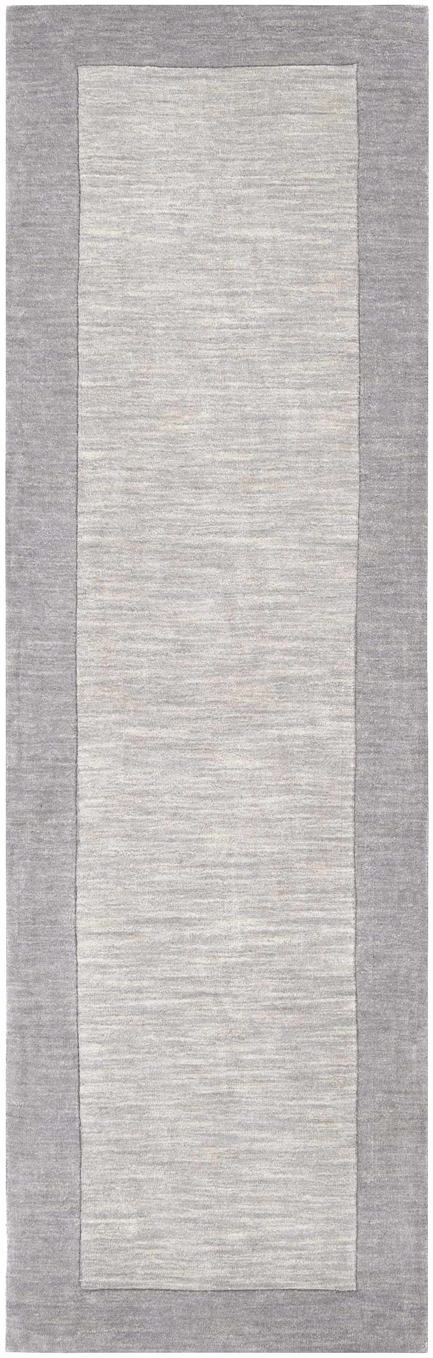 Champion Gray Modern Style Hand Loom Wool Area Rug