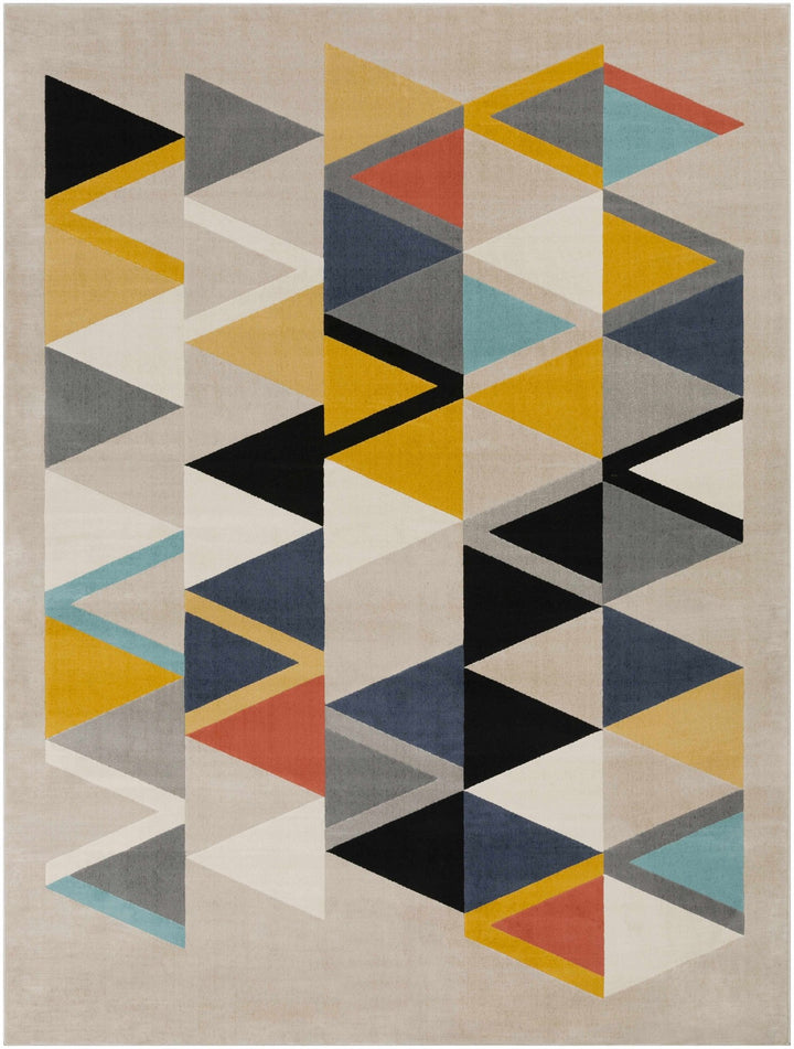 Champlin Modern Geometrical Design Multicolor Area Rug - The Rug Decor