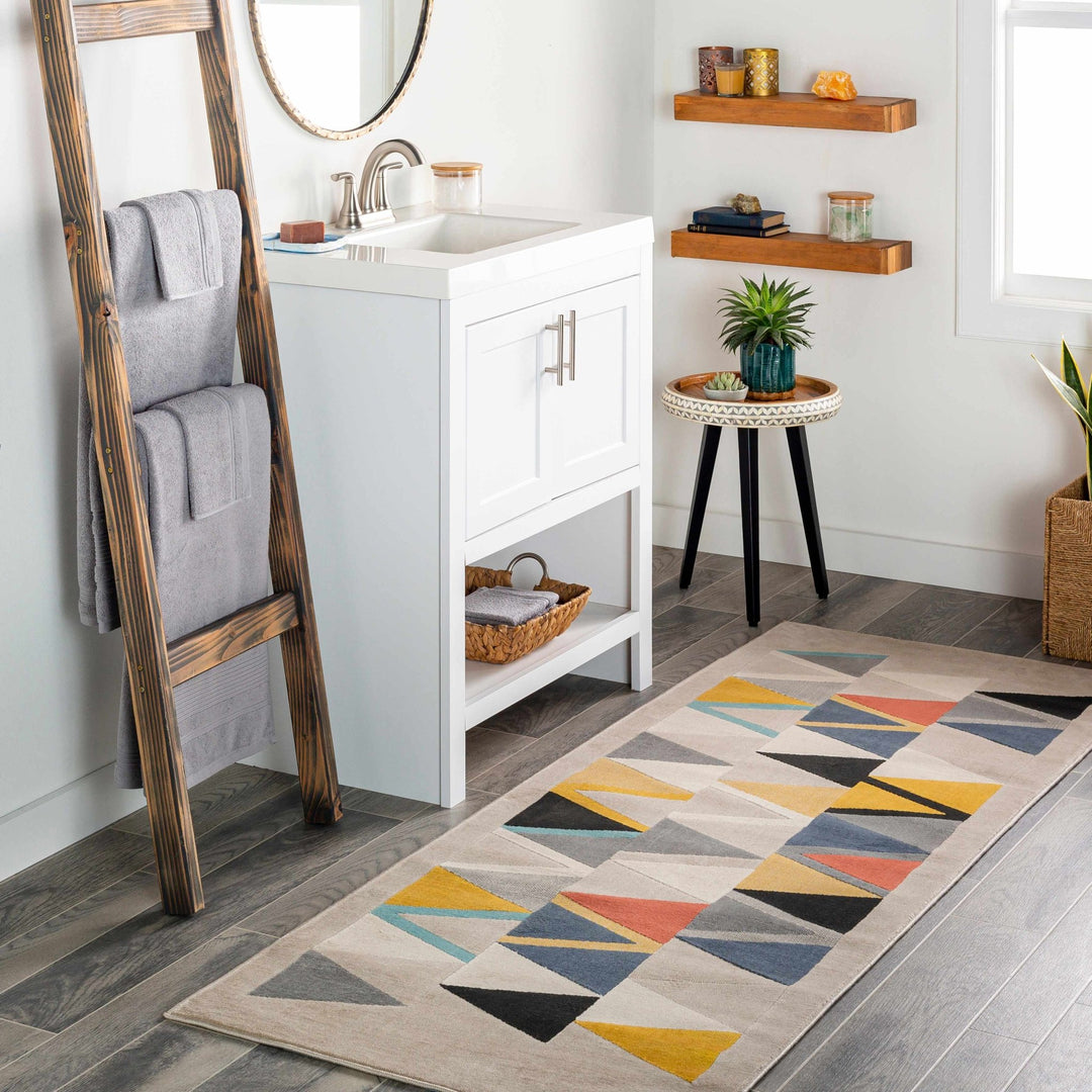 Champlin Modern Geometrical Design Multicolor Area Rug - The Rug Decor