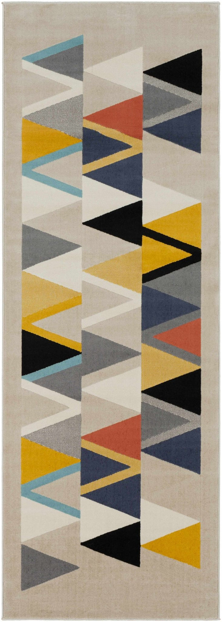 Champlin Modern Geometrical Design Multicolor Area Rug - The Rug Decor