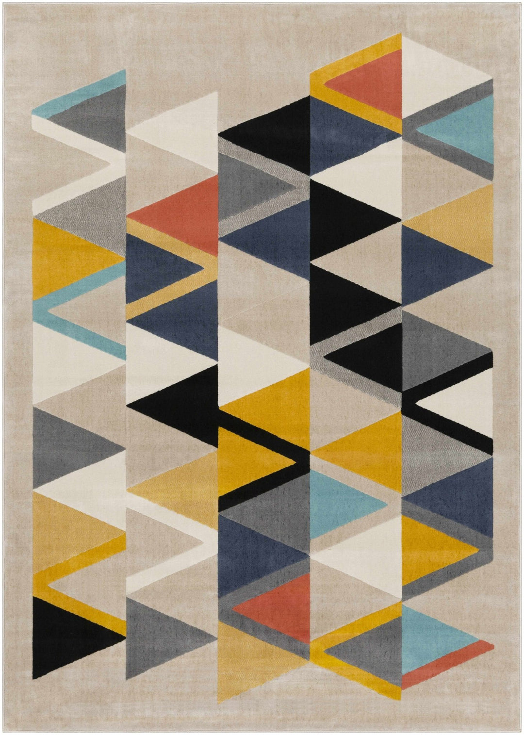 Champlin Modern Geometrical Design Multicolor Area Rug - The Rug Decor
