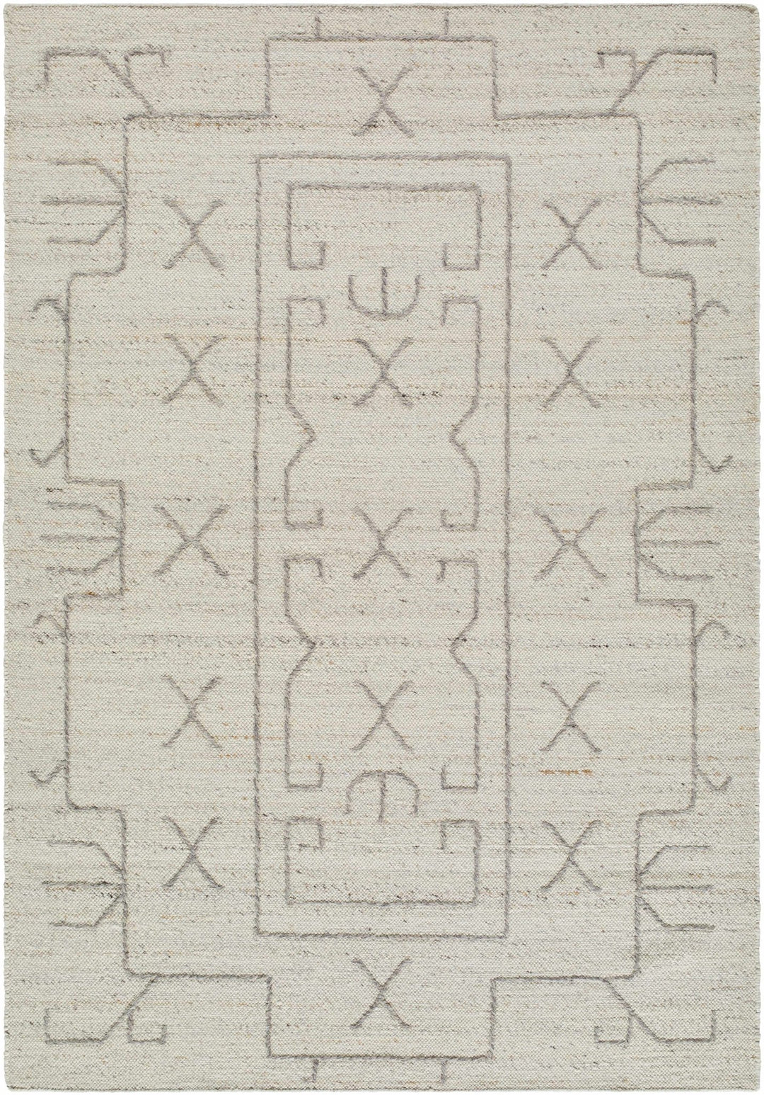 Chanda Contemporary Design Beige Hand Woven Wool Rug - The Rug Decor