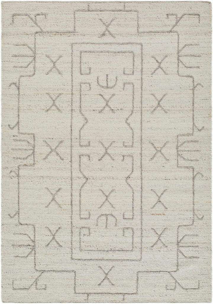 Chanda Contemporary Design Beige Hand Woven Wool Rug - The Rug Decor