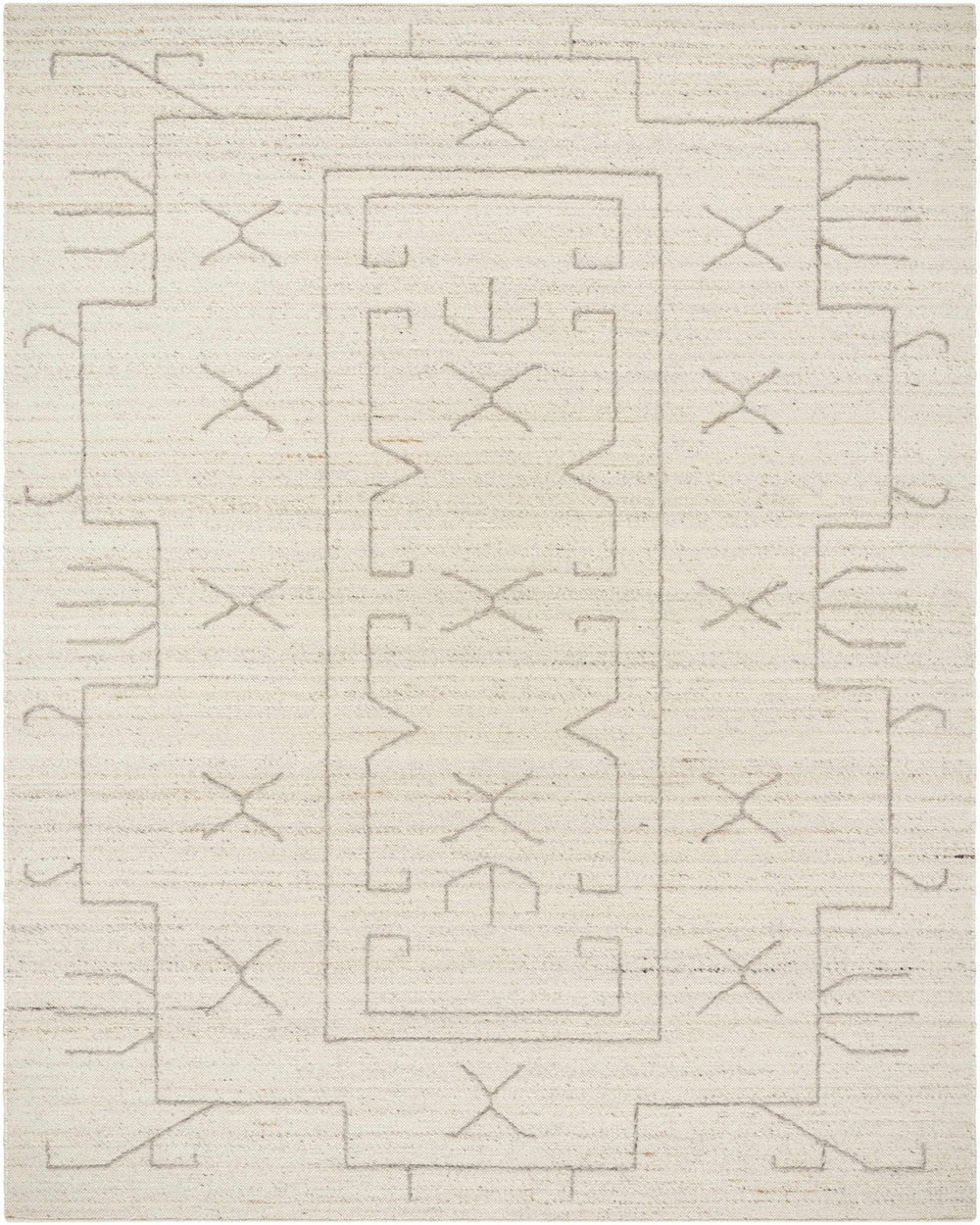 Chanda Contemporary Design Beige Hand Woven Wool Rug - The Rug Decor