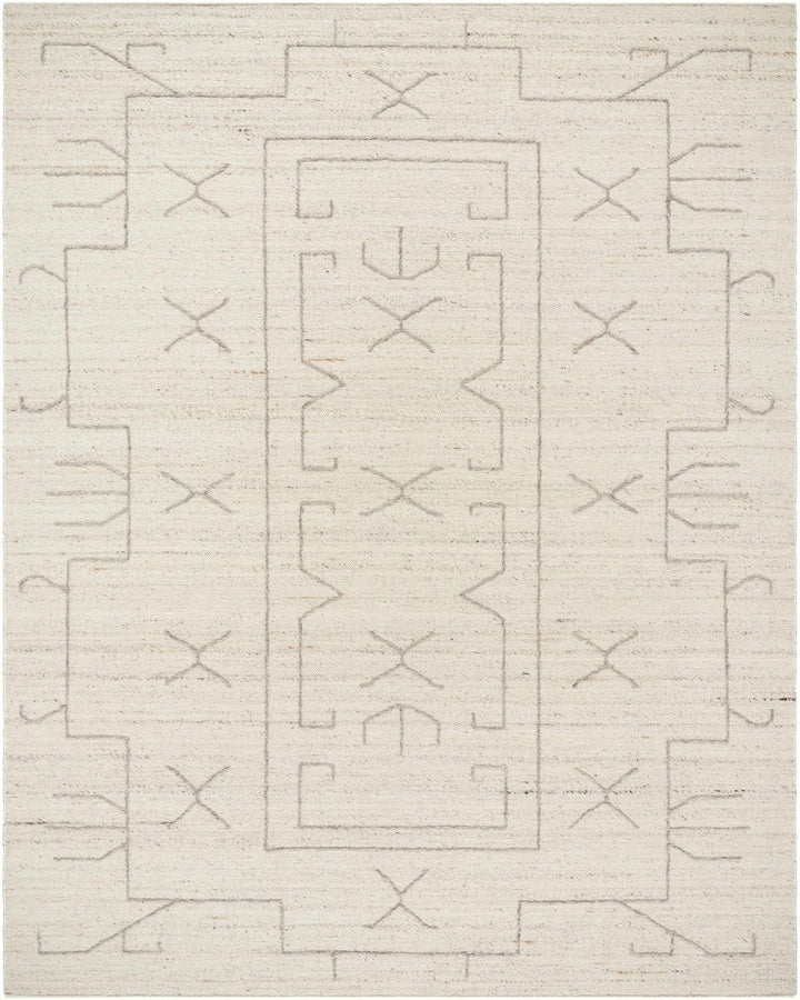 Chanda Contemporary Design Beige Hand Woven Wool Rug - The Rug Decor