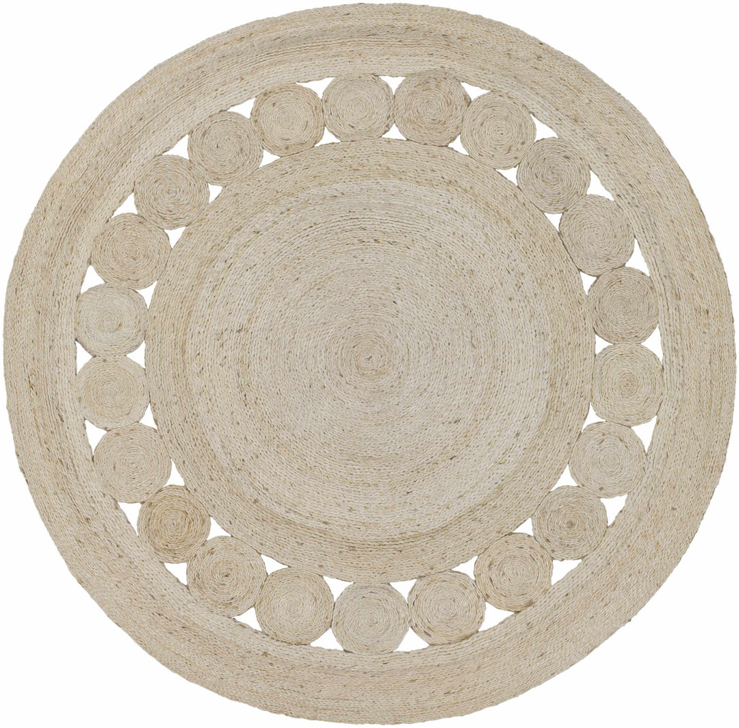 Changewater Ivory Modern Style Hand Woven Area Rug