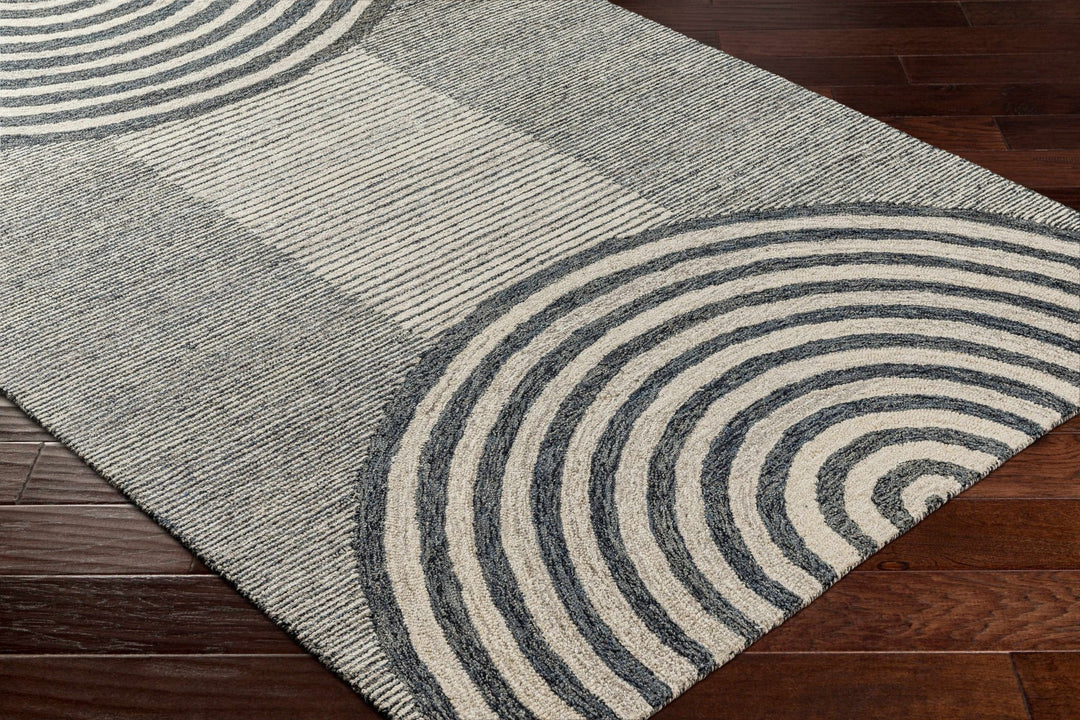 Chantesuta Contemporary Style Black And Beige Area Rug - The Rug Decor