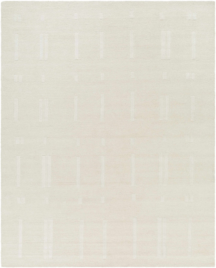 Charan Contemporary Solid Ivory Area Rug - The Rug Decor