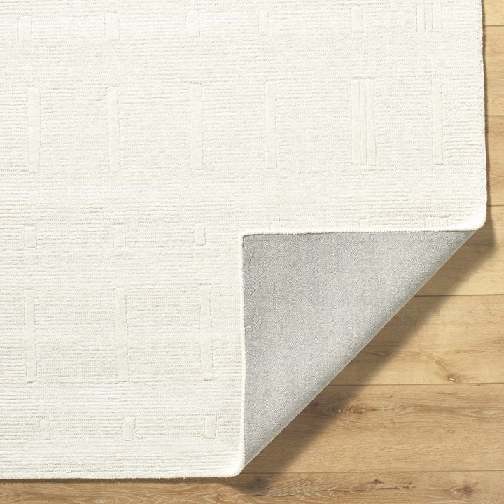 Charan Contemporary Solid Ivory Area Rug - The Rug Decor