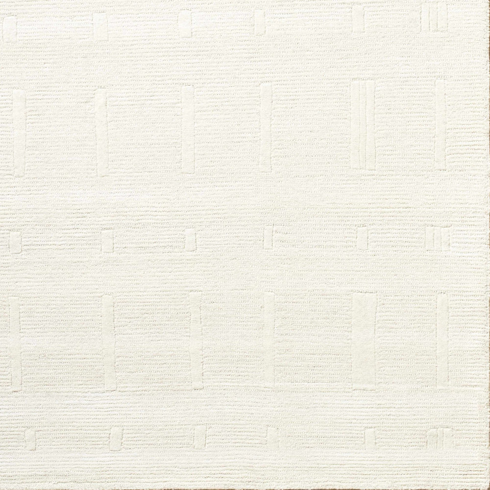 Charan Contemporary Solid Ivory Area Rug - The Rug Decor