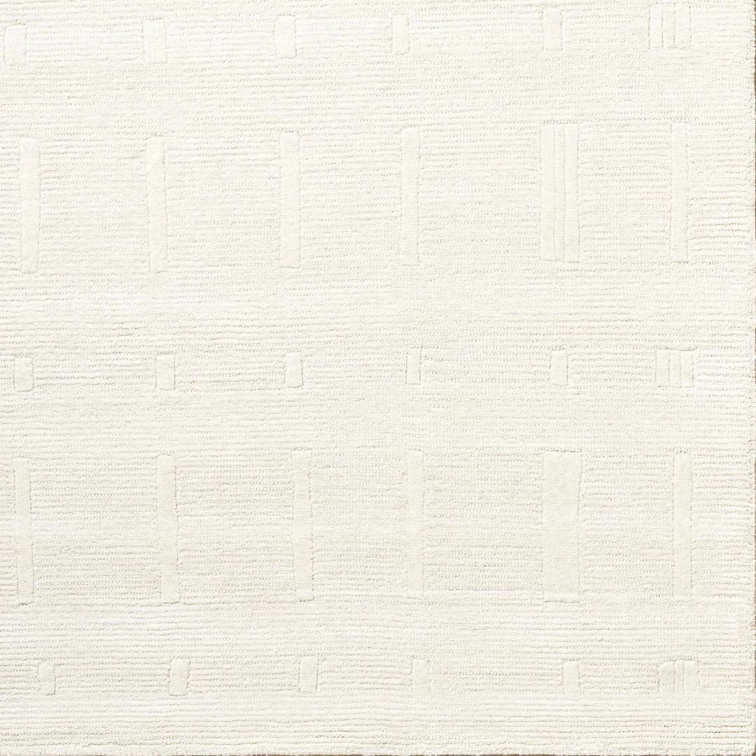 Charan Contemporary Solid Ivory Area Rug - The Rug Decor
