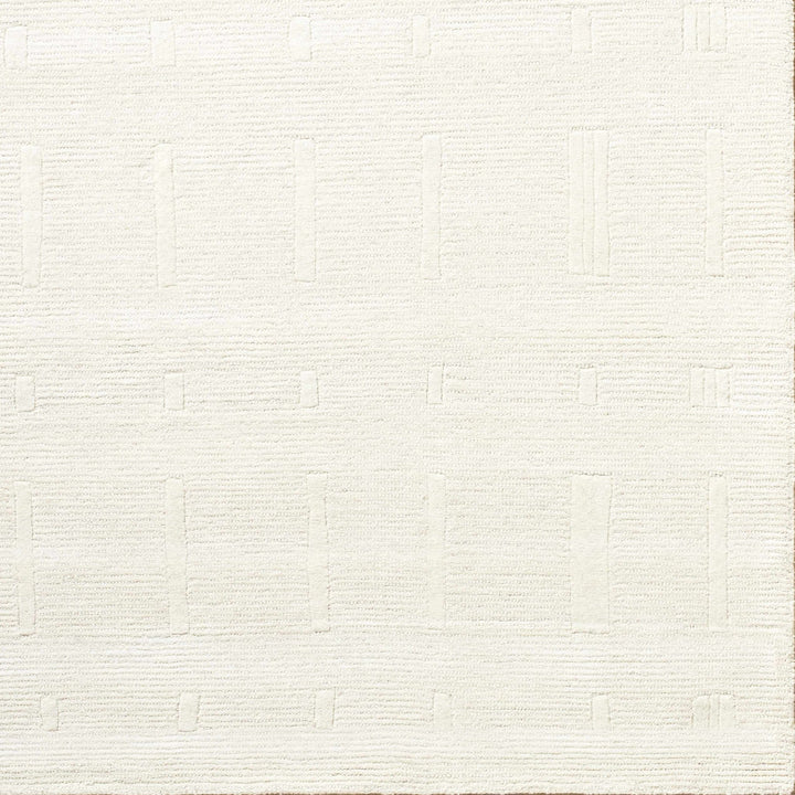 Charan Contemporary Solid Ivory Area Rug - The Rug Decor