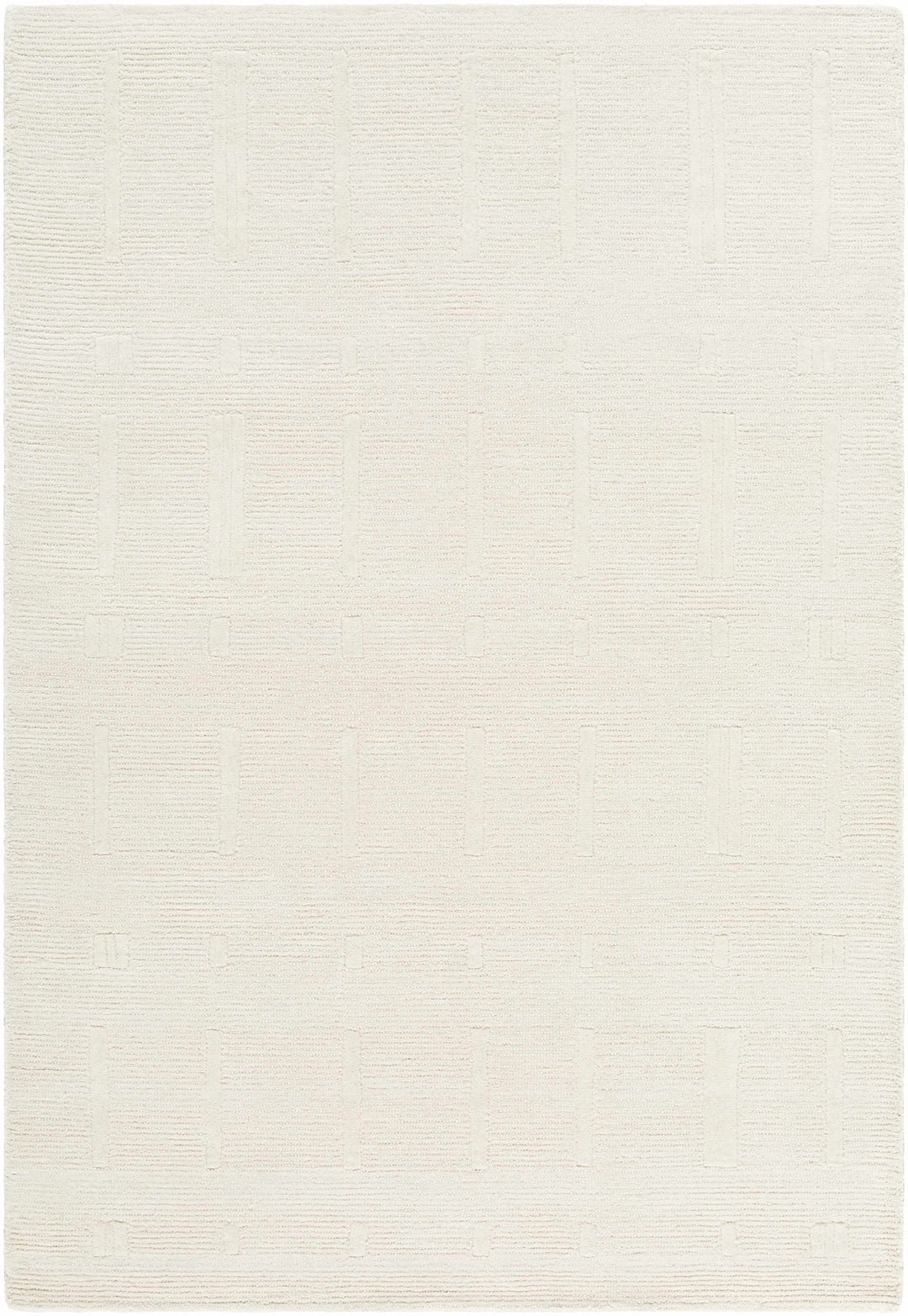 Charan Contemporary Solid Ivory Area Rug - The Rug Decor