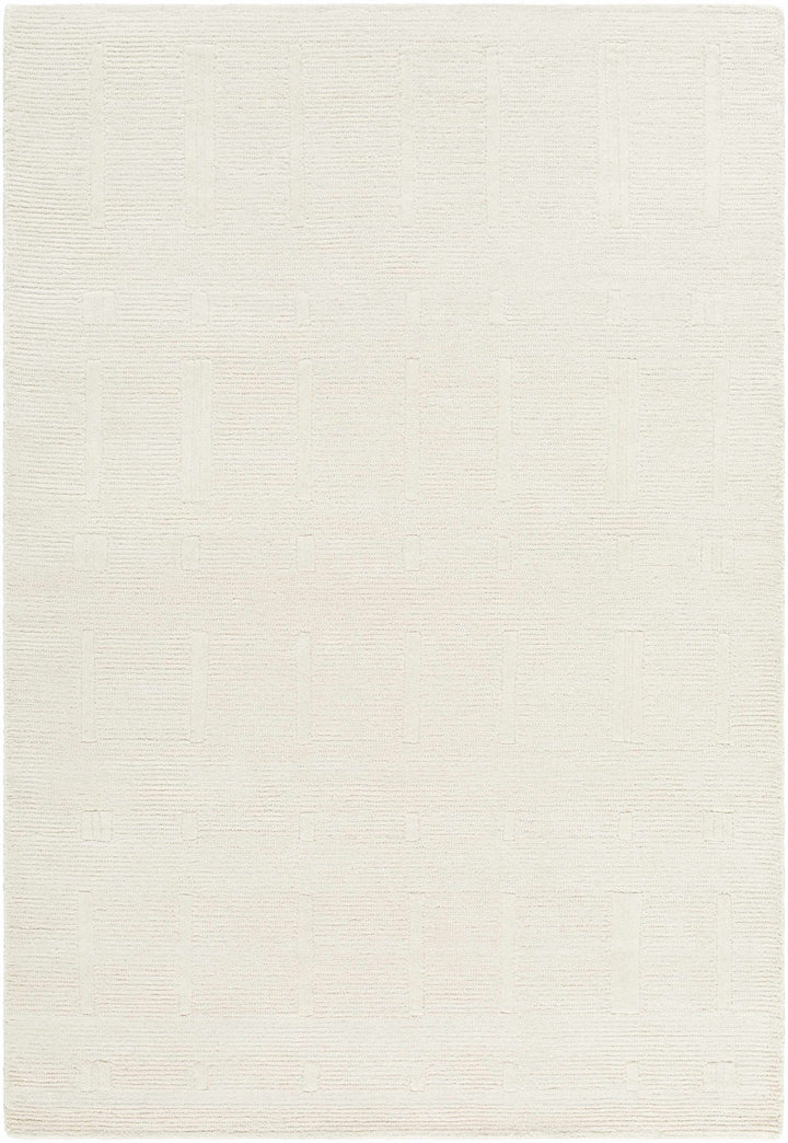 Charan Contemporary Solid Ivory Area Rug - The Rug Decor