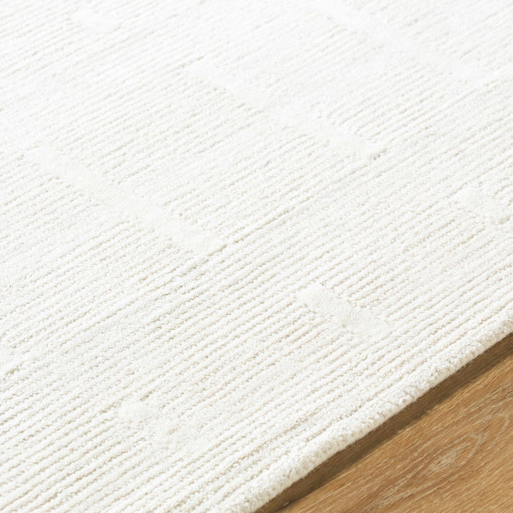 Charan Contemporary Solid Ivory Area Rug - The Rug Decor