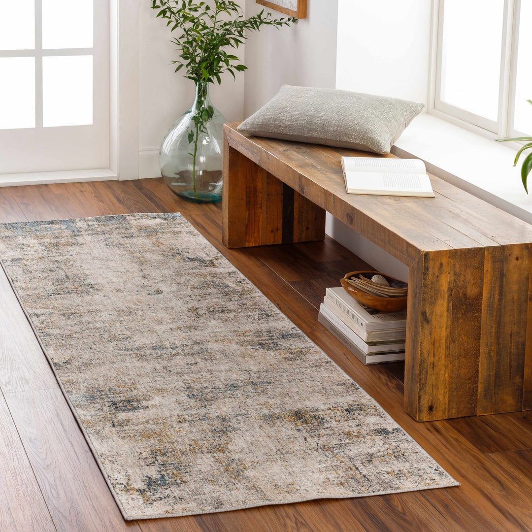 Charcoal And Beige Contemporary Rug - The Rug Decor
