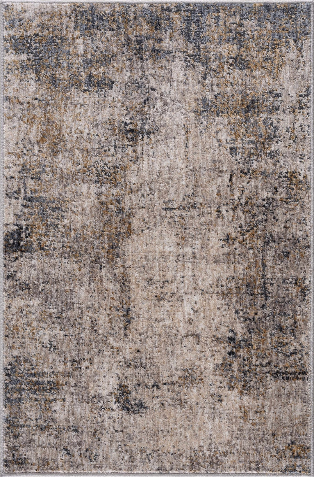Charcoal And Beige Contemporary Rug - The Rug Decor