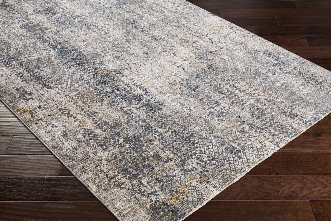 Charcoal And Beige Contemporary Rug - The Rug Decor