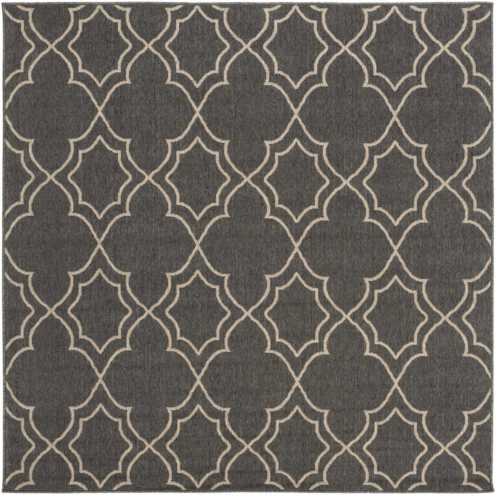 Charcoal and Beige Traditional Geometrical Pattern Rug - The Rug Decor