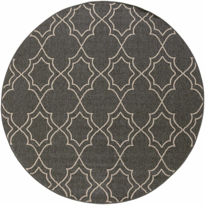 Charcoal and Beige Traditional Geometrical Pattern Rug - The Rug Decor