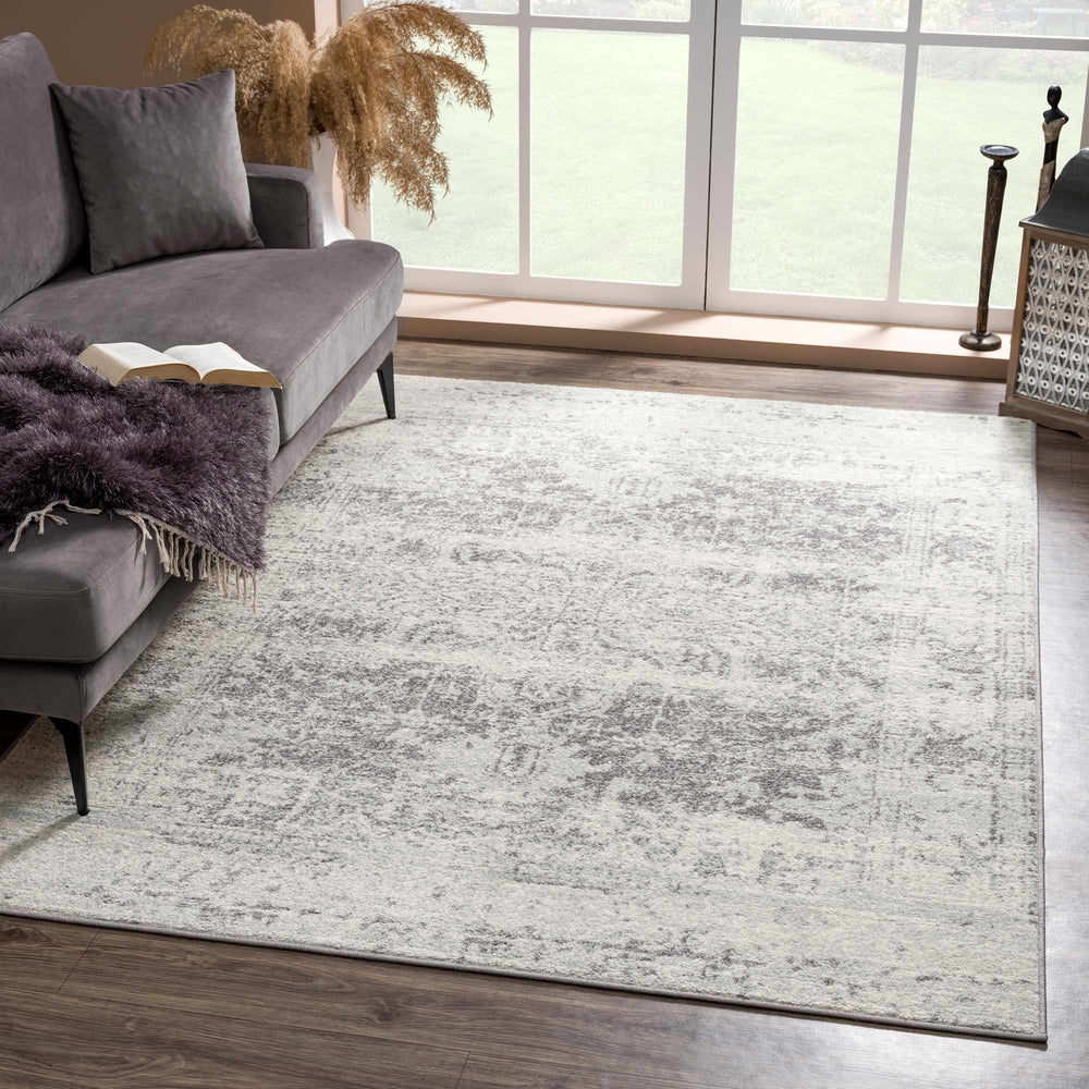 Charcoal And Gray Traditional Style Area Rug - The Rug Decor