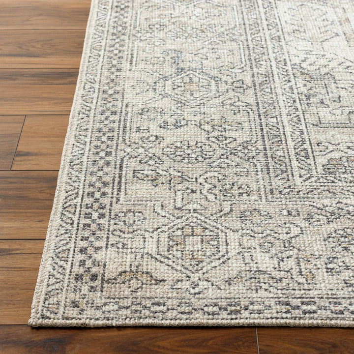 Charcoal And White Traditional Style Area Rug - The Rug Decor