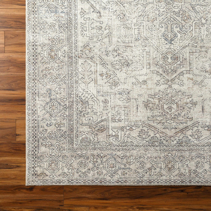 Charcoal And White Traditional Style Area Rug - The Rug Decor