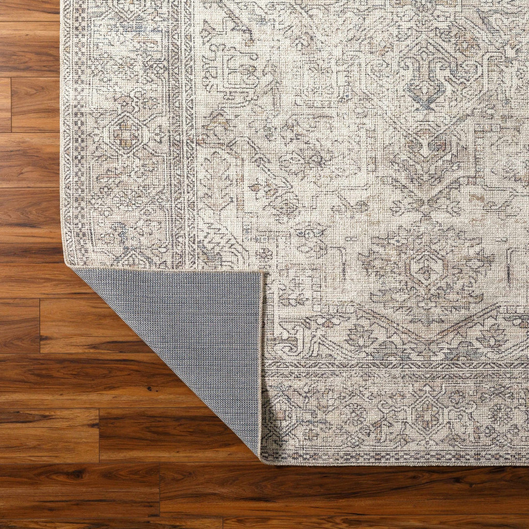 Charcoal And White Traditional Style Area Rug - The Rug Decor