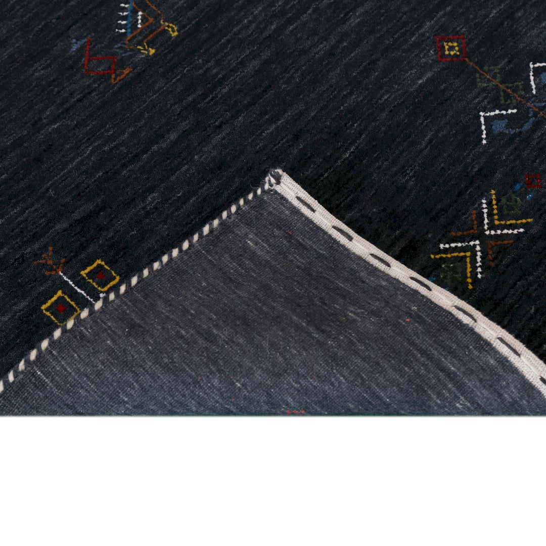 Charcoal Tribal Center Medallion Hand Loomed Wool Area Rug - The Rug Decor