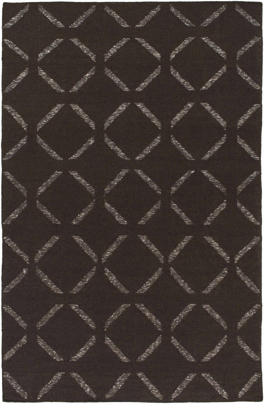 Charity Brown Modern Geometrical Design Hand Woven Area Rug - The Rug Decor