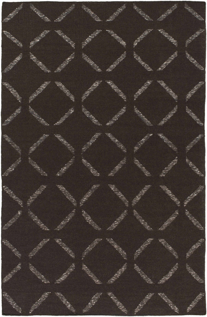 Charity Brown Modern Geometrical Design Hand Woven Area Rug - The Rug Decor